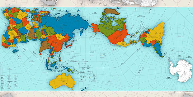 Mapa da Terra de Hajime Narukawa