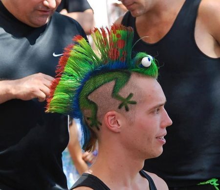 corte de cabelo camaleão