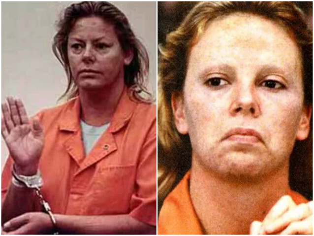 Aileen Wuornos e Charlize Theron (Monster – Desejo Assassino)