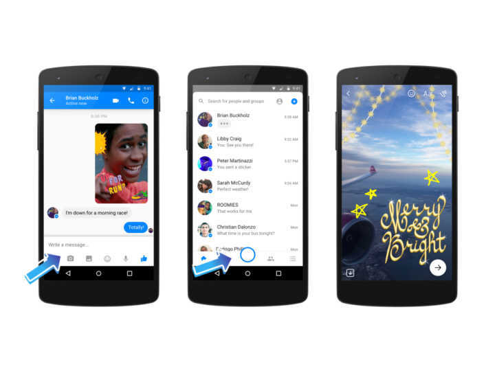 Facebook Messenger ganhar novas funções no celular de stickers, texto e arte 3D