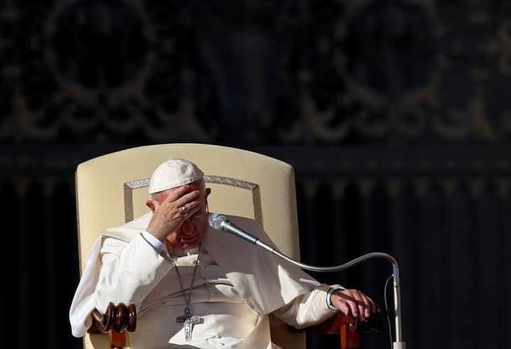 Papa Francisco durante audiência geral na Praça de São Pedro, no Vaticano, no dia 16 de dezembro, data em que o milagre falhou.