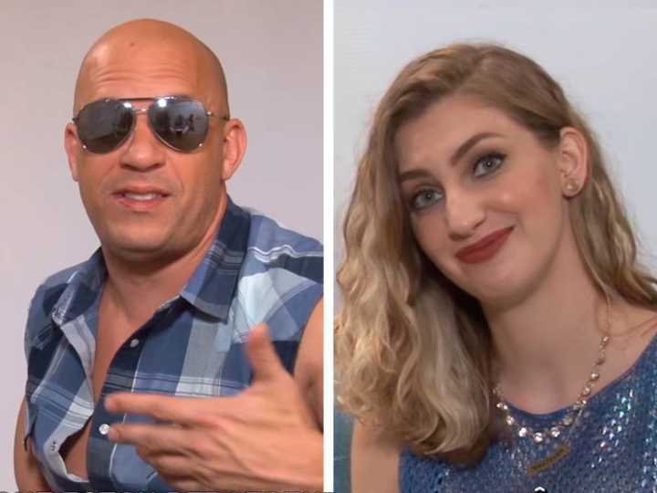 Carol Moreira diz que ficou muito constrangida na entrevista com Vin Diesel