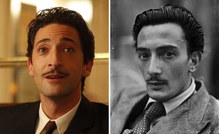 Adrien Brody e Salvador Dali (Meia-Noite em Paris)