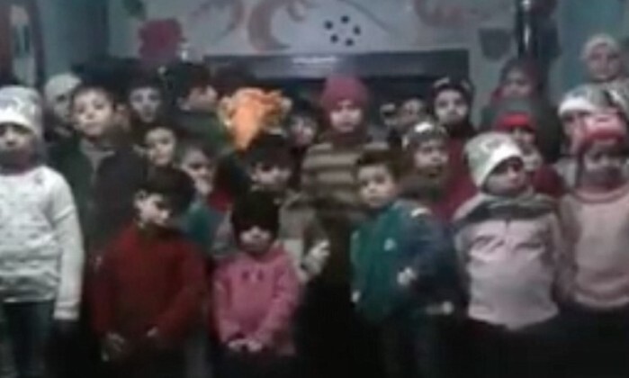 Em orfanato, 47 crianças sírias gravam vídeo para mostrar drama de Aleppo