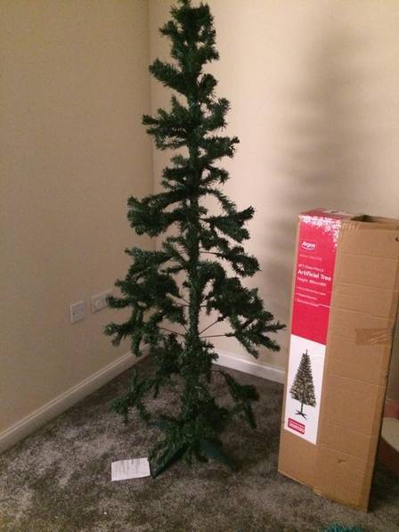 Assim é a árvore de Natal já montada