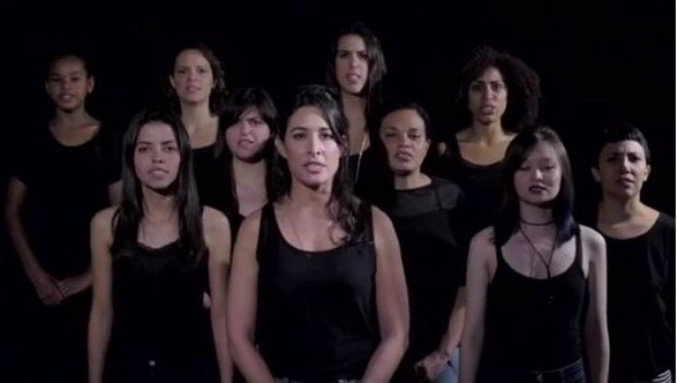 O vídeo da atriz faz parte de uma campanha pelo fim da violência contra a mulher