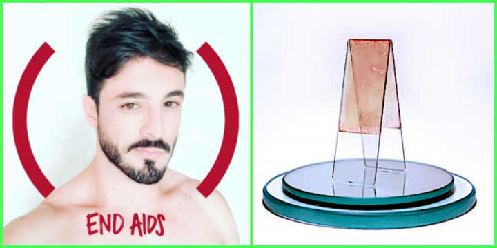 O artista plástico Israel Macedo usa a arte pra falar sobre HIV e Aids