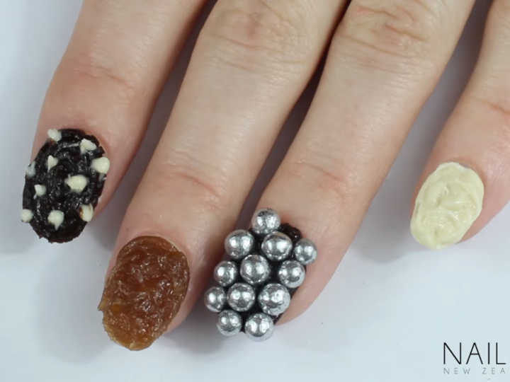 Unhas de chocolate comestível