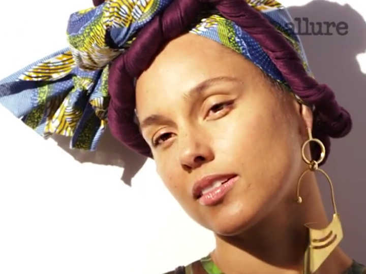 Alicia Keys no ensaio da revista Allure