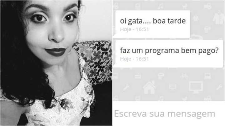 A vítima recebeu mensagens machistas e de cunho sexual ao procurar emprego no site