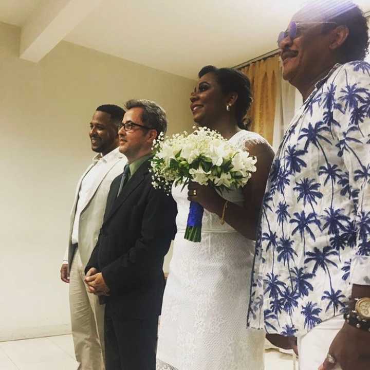 Compadre Washington no casamento de sua filha