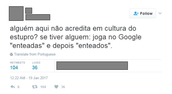 Repercussão da pesquisa nas redes sociais