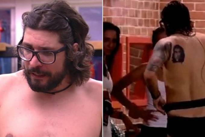 Ilmar, do BBB 17, tem uma tatuagem muito estranha nas costas; consegue identificar?