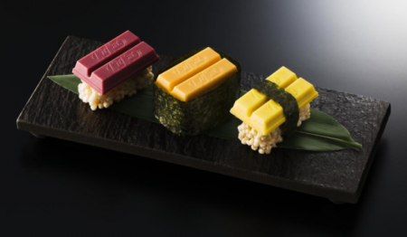 O preço de um sushi de Kit Kat será de 3,000 yen (R$ 26)