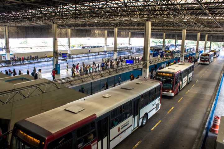 Terminal de ônibus em São Paulo