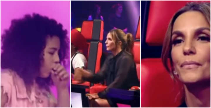 Maria Tereza engasgou ao cantar no The Voice Kids, e a reação dos jurados surpreendeu