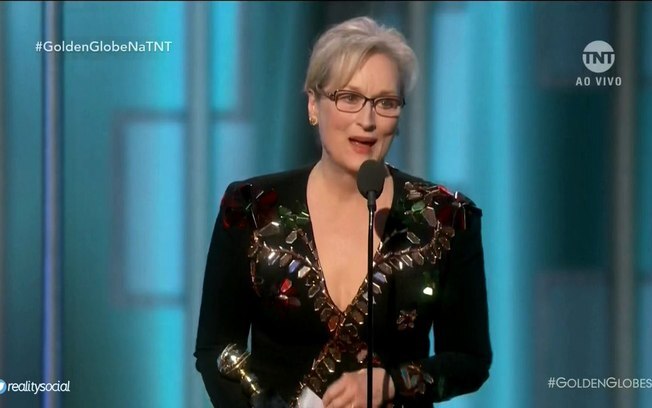 Meryl Streep fez discurso eloquente durante premiação do Globo de Ouro