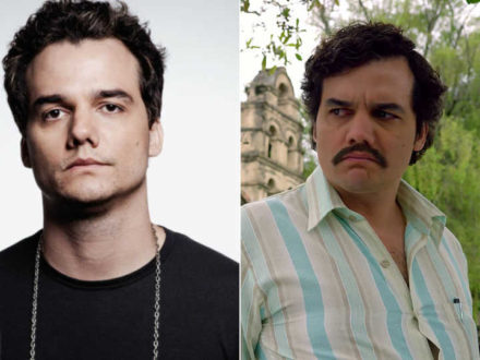 O ator Wagner Moura engordou x kg para interpretar Pablo Escobar, da série "Narcos"