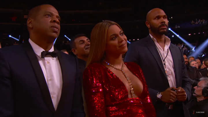 Beyoncé se emocionou com o discurso de Adele no Grammy