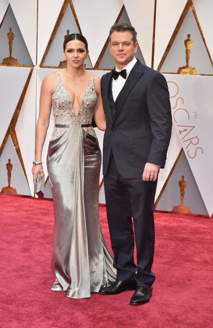 Matt Damon e a esposa, Luciana Barroso