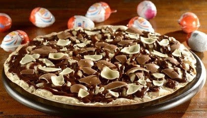 A pizza de Kinder Ovo na Villa Roma Pizza Bistrô pode ser saboreada com desconto