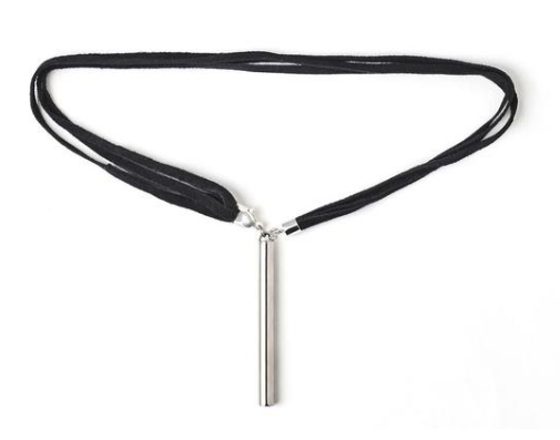 Gargantilha que vira chicote