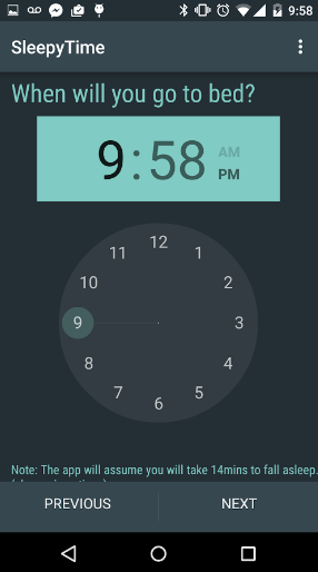 SleepyTime: Bedtime Calculator (Android)