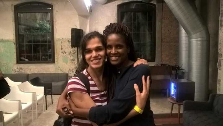 Com Djamila Ribeiro no evento Narrativas Feministas