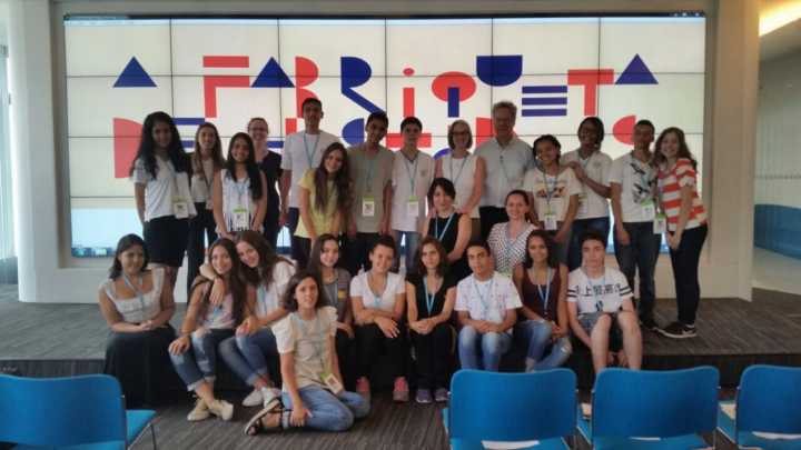 Turma da última oficina, com jovens da Escola Estadual Ministro Costa Manso, em São Paulo