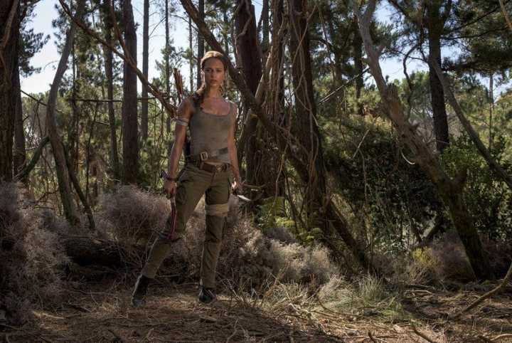 Alicia Vikander como Lara Crfot no filme de “Tomb Raider”.