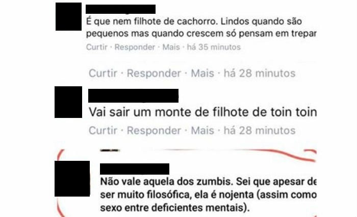 Após o caso, a mãe de um bebê com Síndrome de Down prestou queixa na polícia
