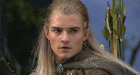 Orlando Bloom interpretou Legolas, um elfo no filme Senhor dos Anéis