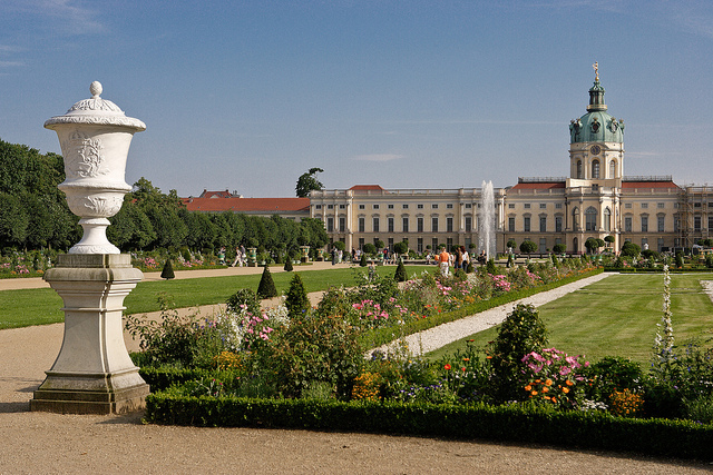 Os jardins do Palácio Charlottenburg