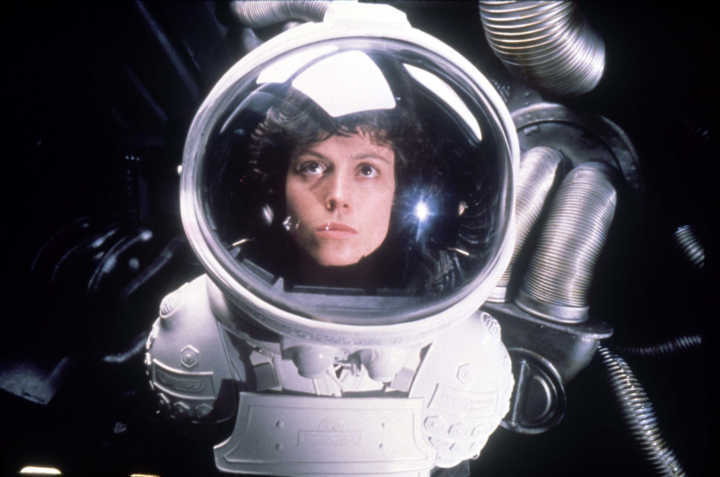 Sigourney Weaver em “Alien, o Oitavo Passageiro”