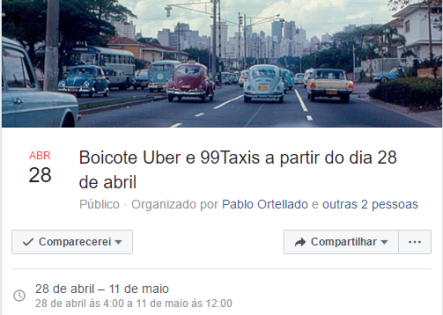 Mais de 9 mil pessoas aderiram ao boicote na página do Facebook