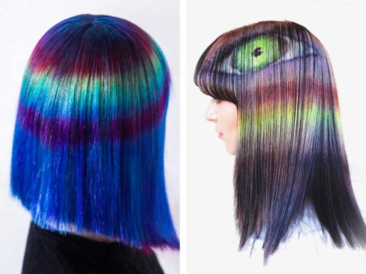 Roxie Jane Hunt usa diferentes técnicas para pintar os cabelos