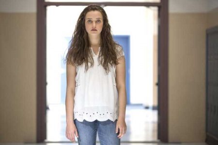 A personagem Hannah Baker, interpretada por Katherine Langford