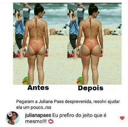 A resposta de Juliana Paes