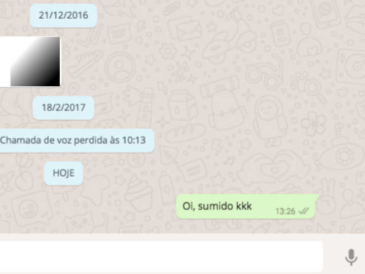 Mensagens do web WhatsApp poderão ser apagadas