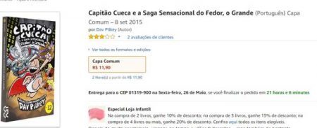 “Capitão Cueca e a Saga Sensacional do Fedor, o Grande” está com 84% OFF