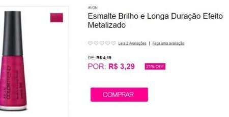 Esmalte metalizado sai por R$ 3,29