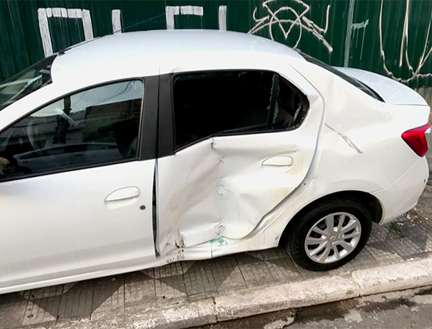 Carro utilizado pelo secretário Fábio Santos