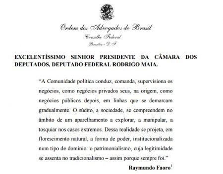 Documento está sendo protocolado na Câmara