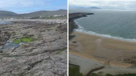 Praia reapareceu após ter sumido do mapa há 30 anos