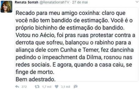 Comentário falso atribuído à atriz Renata Sorrah