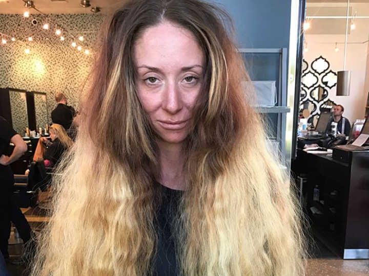 Holly fez uma transformação incrível no seu cabelo