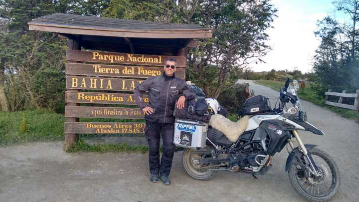 Mauro em Ushuaia, na Patagônia argentina