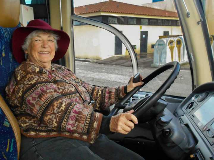 A professora argentina aposentada Sara Vallejo, 79 anos