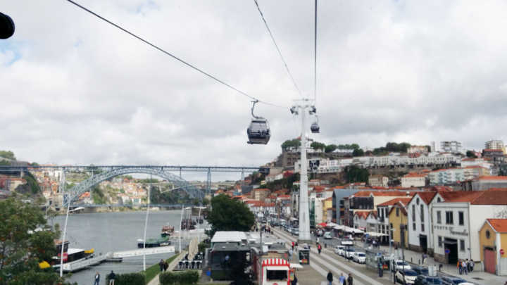 No bondinho, é possível avistar toda a geografia do Porto
