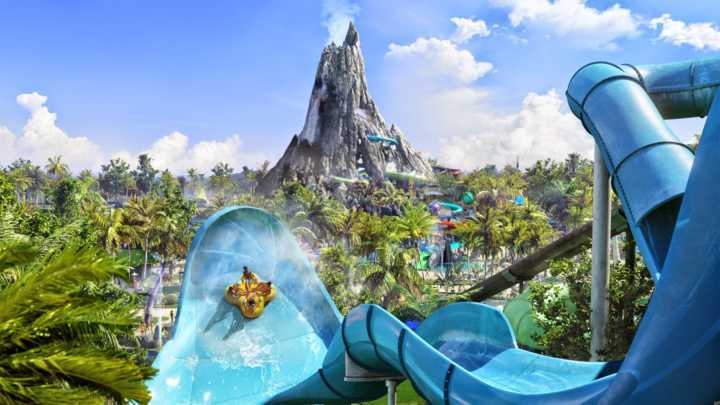 O Volcano é primeiro parque aquático do Universal Studios Resort, em Orlando